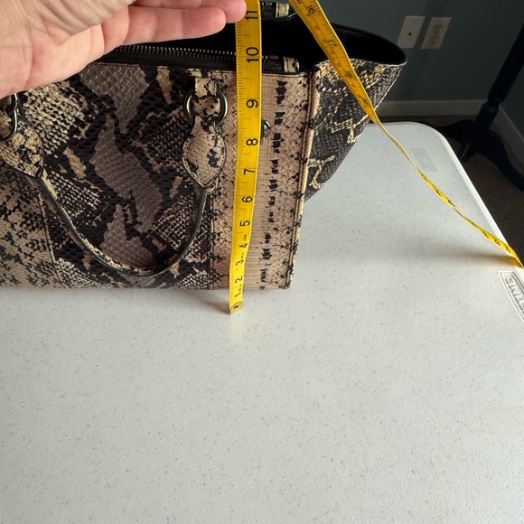 Coach Snake Print Satchel - Three Compartments EUC - Picture 13 of 16